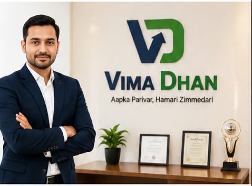 Saurabh Shrirao at the Vima Dhan office