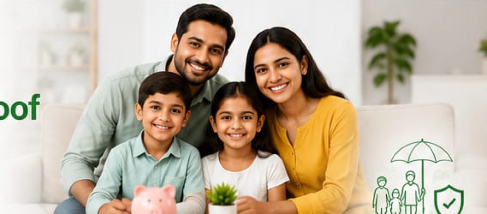 A family securing their financial future